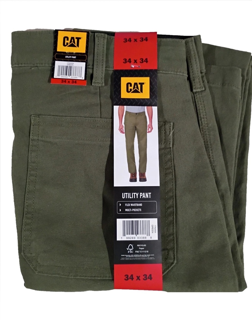 CAT Men's Utility Pant Green